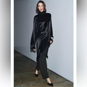 ZARA ASYMMETRIC LONG BLOUSE